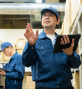 物流会社A様 担当者写真